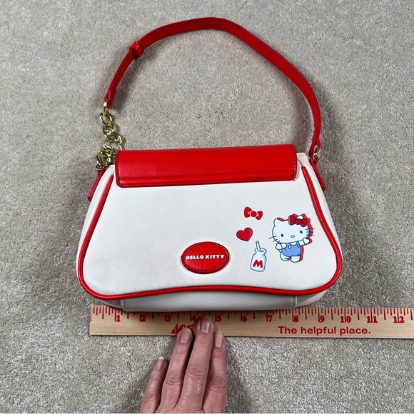 Hello Kitty Her Universe Purse Red Bow Gold Chain Apple‎ Pencil Interior - Picture 13 of 15
